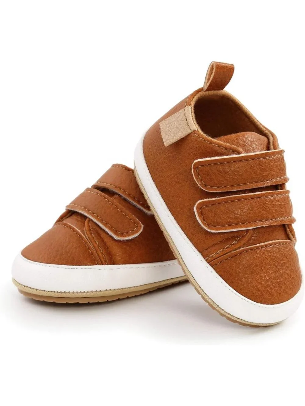 Stylish Baby High Top Ankle Sneakers | Soft Rubber Sole, Anti-Slip Moccasins